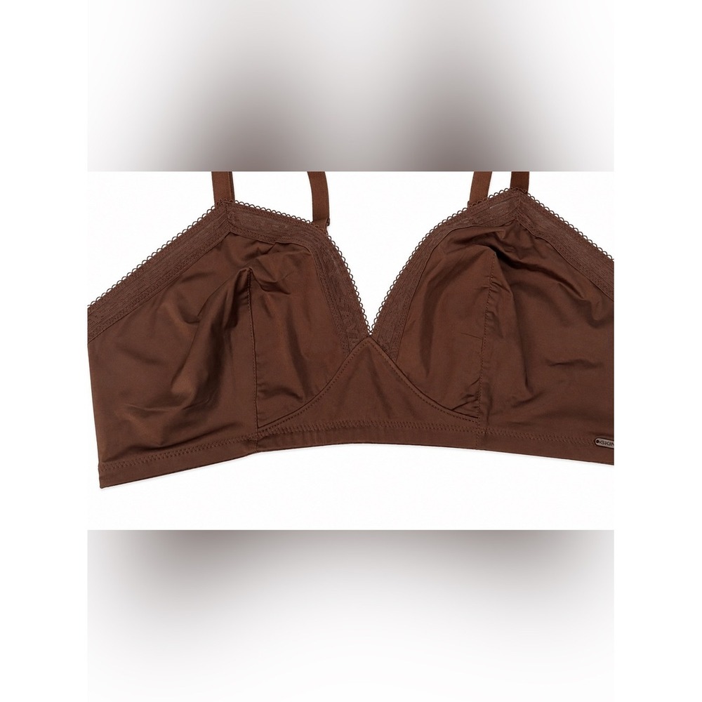 Savage X Fenty Brown Wireless Cotton-Blend Bralette